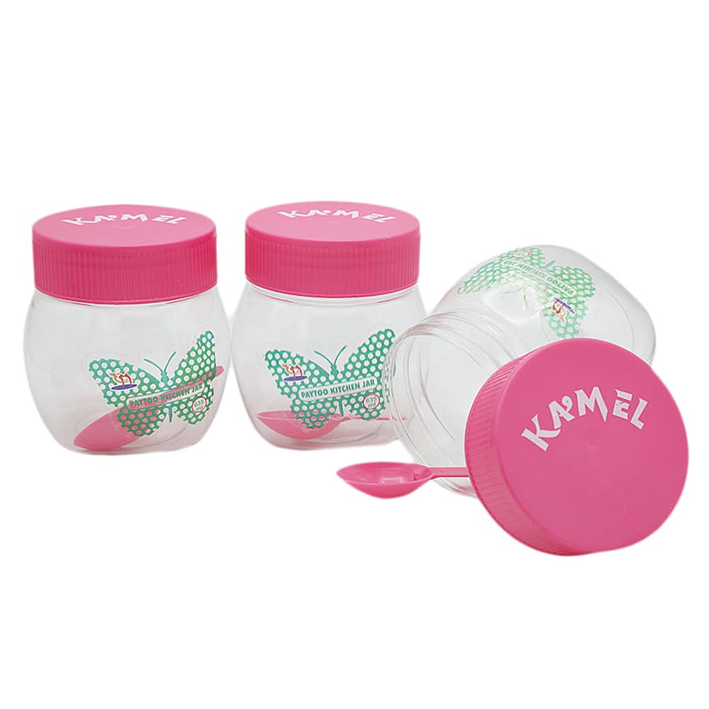 Paytoo Storage Jar 3 Pcs - Pink, Home & Lifestyle, Storage Boxes, Chase Value, Chase Value
