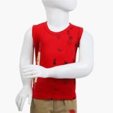 Boys Half Sleeves T-Shirt - Red, Boys T-Shirts, Chase Value, Chase Value
