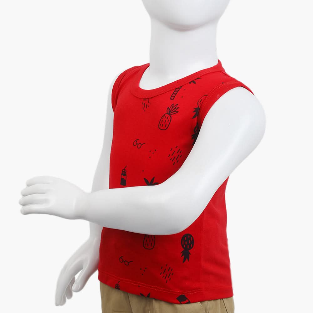 Boys Half Sleeves T-Shirt - Red, Boys T-Shirts, Chase Value, Chase Value