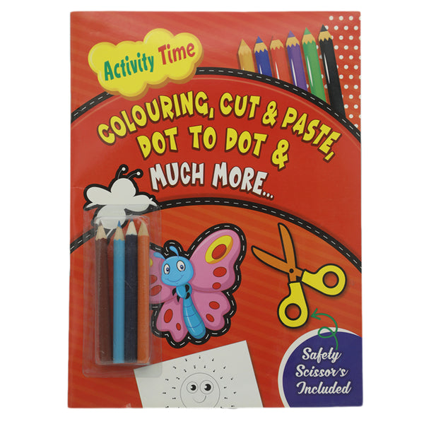 Cut & Paste Coloring Book - Multi, Kids, Kids Colouring Books, Chase Value, Chase Value