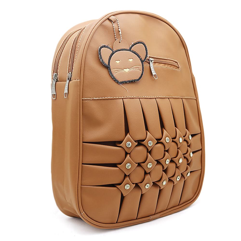 Girls Bag pack 7002 - Brown, Kids, Kids Bags, Chase Value, Chase Value