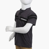 Boys Half Sleeves T-Shirt - Dark Grey, Boys T-Shirts, Chase Value, Chase Value