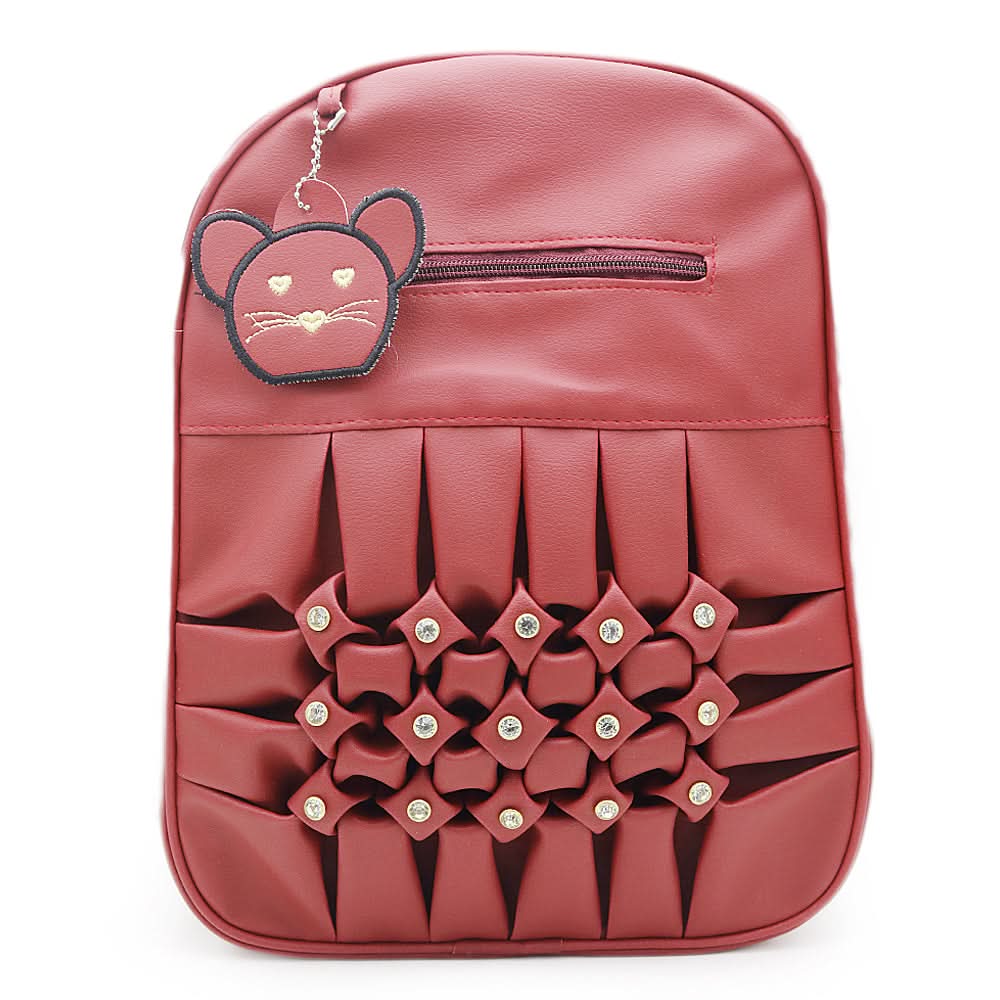 Girls Bag pack 7002 - Maroon, Kids, Kids Bags, Chase Value, Chase Value