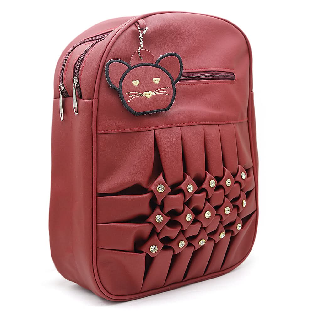 Girls Bag pack 7002 - Maroon, Kids, Kids Bags, Chase Value, Chase Value