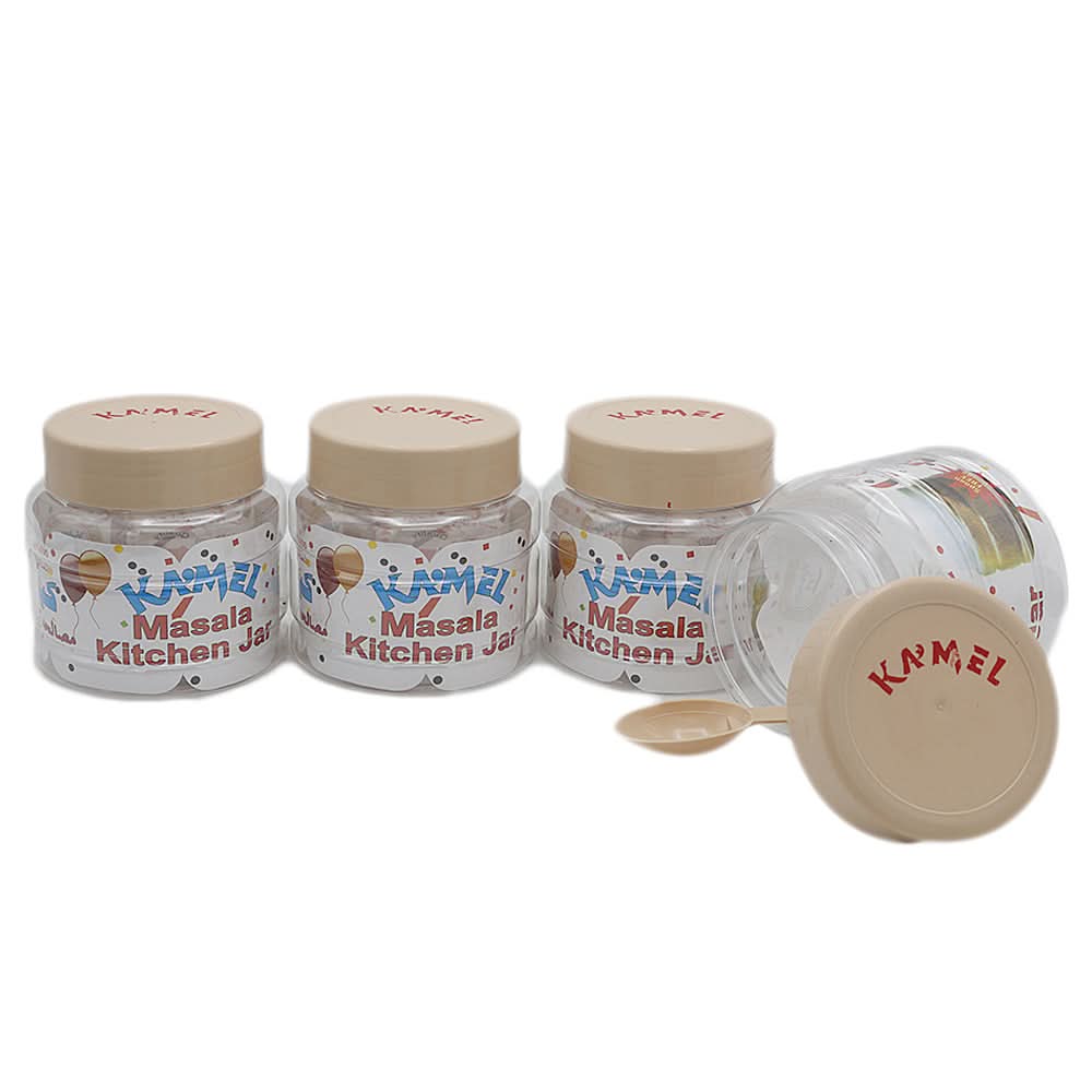 Masala Kitchen Jar 4 Pcs Set - Fawn, Home & Lifestyle, Storage Boxes, Chase Value, Chase Value