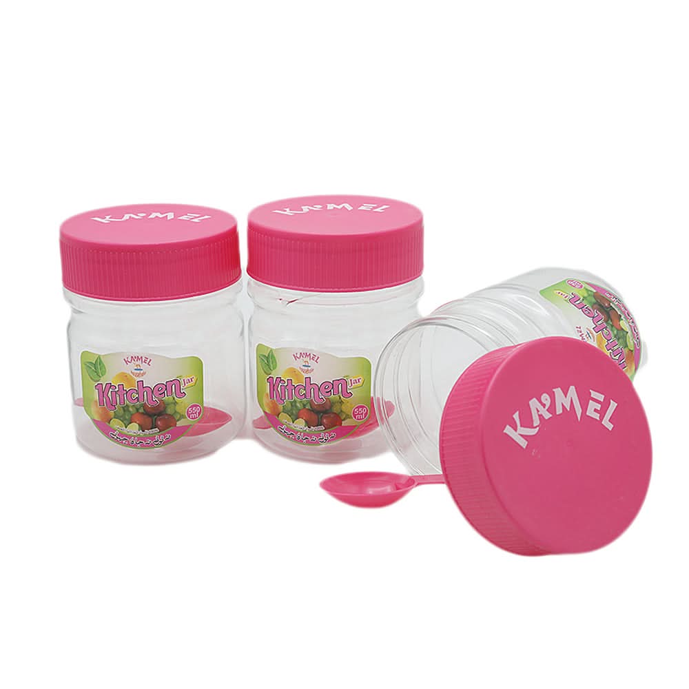 R-1 Storage Jar 3 Pcs - Pink, Home & Lifestyle, Storage Boxes, Chase Value, Chase Value
