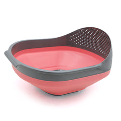 Accordion Rice Strainer - Dark Pink, Home & Lifestyle, Kitchen Tools And Accessories, Chase Value, Chase Value