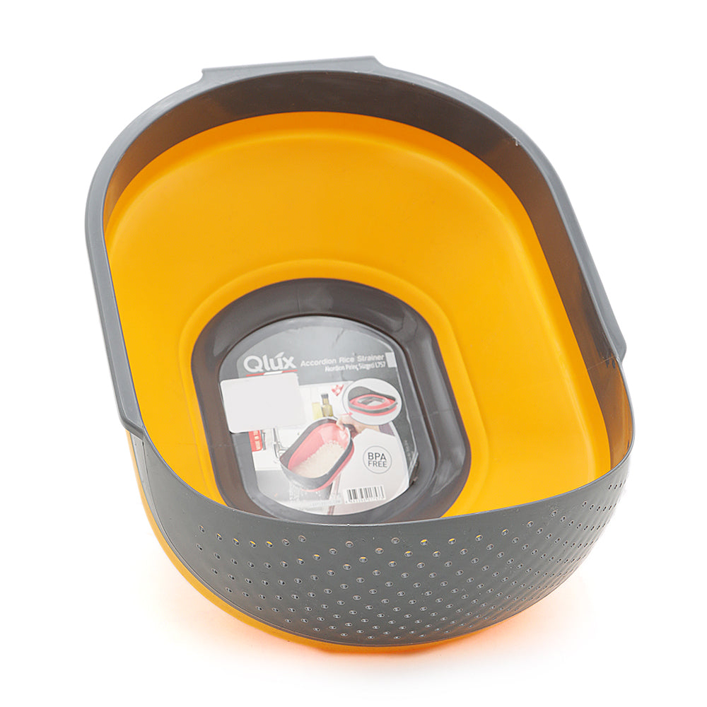 Accordion Rice Strainer - Orange, Home & Lifestyle, Kitchen Tools And Accessories, Chase Value, Chase Value