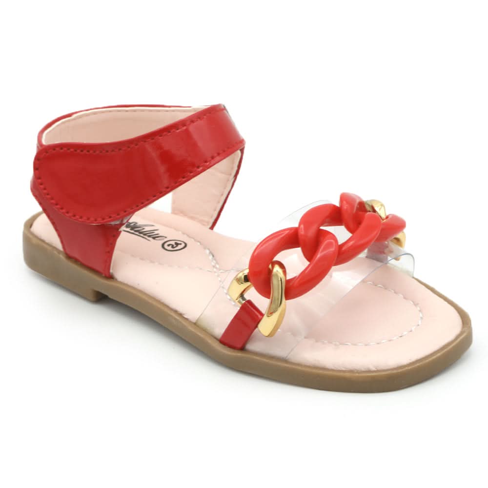 Girls Sandal - Red, Kids, Girls Sandals, Chase Value, Chase Value