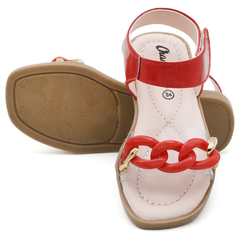 Girls Sandal - Red, Kids, Girls Sandals, Chase Value, Chase Value