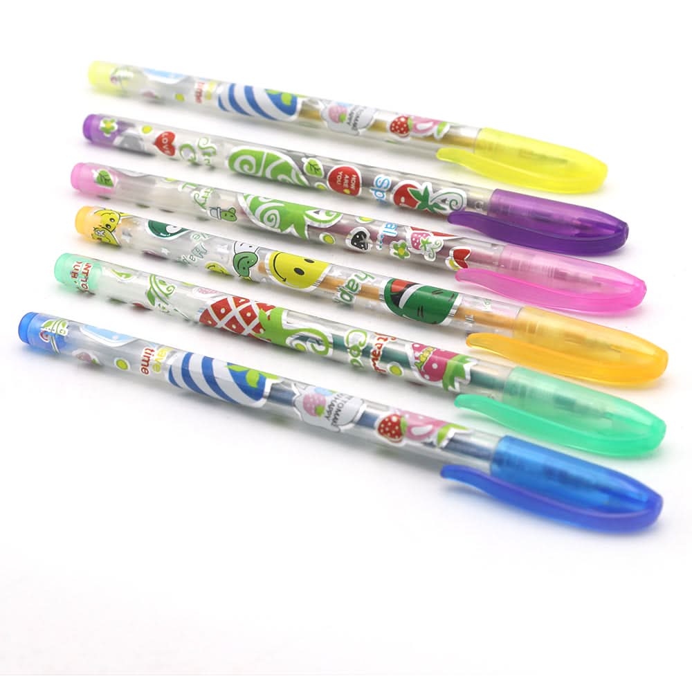 Glitter Pen 6 Pcs Gp-6 - Multi, Kids, Pencil Boxes And Stationery Sets, Chase Value, Chase Value