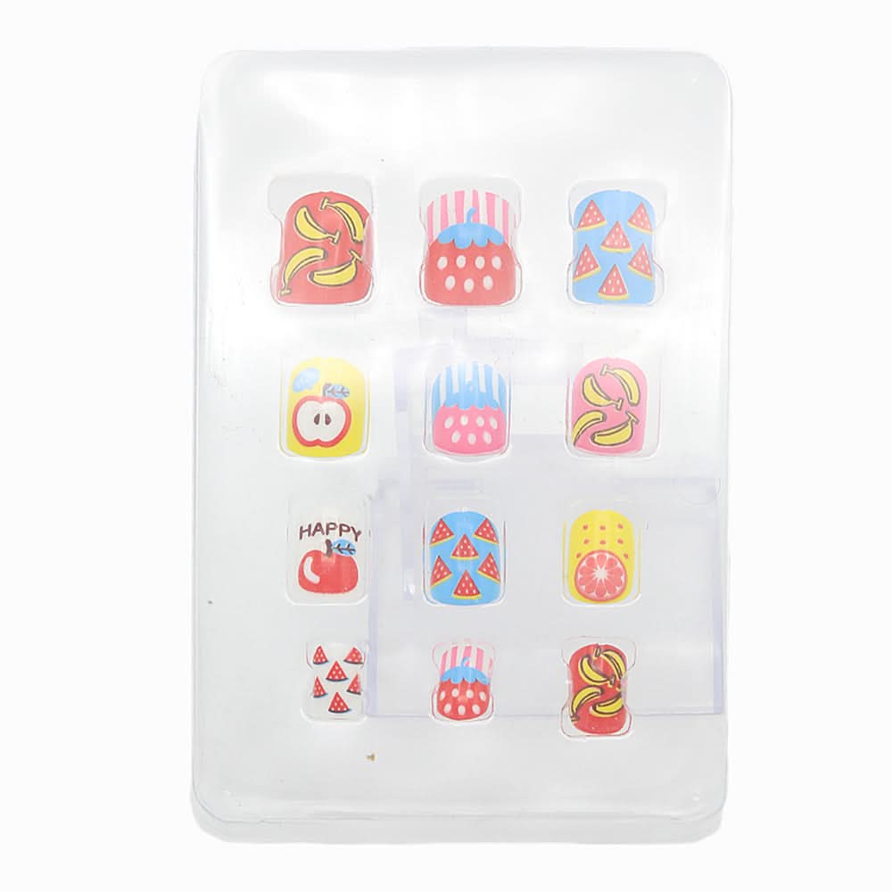 Girls Jell Nail Tip Set - Blue, Kids, Gift Set, Chase Value, Chase Value