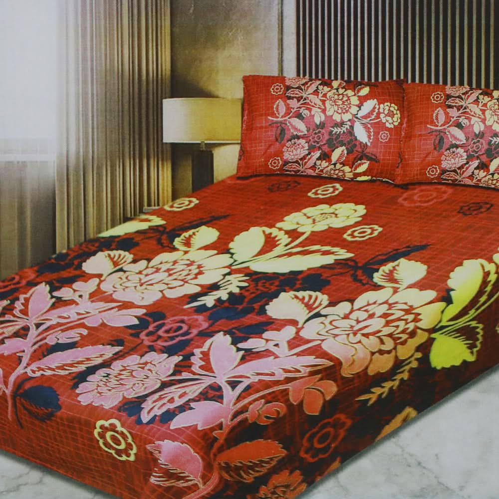 3D Double Bed Sheet - Multi, Home & Lifestyle, Double Bed Sheet, Chase Value, Chase Value