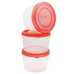 Discovery Storage Bowl 3 Pcs Set 1 LTR - Red, Home & Lifestyle, Storage Boxes, Chase Value, Chase Value