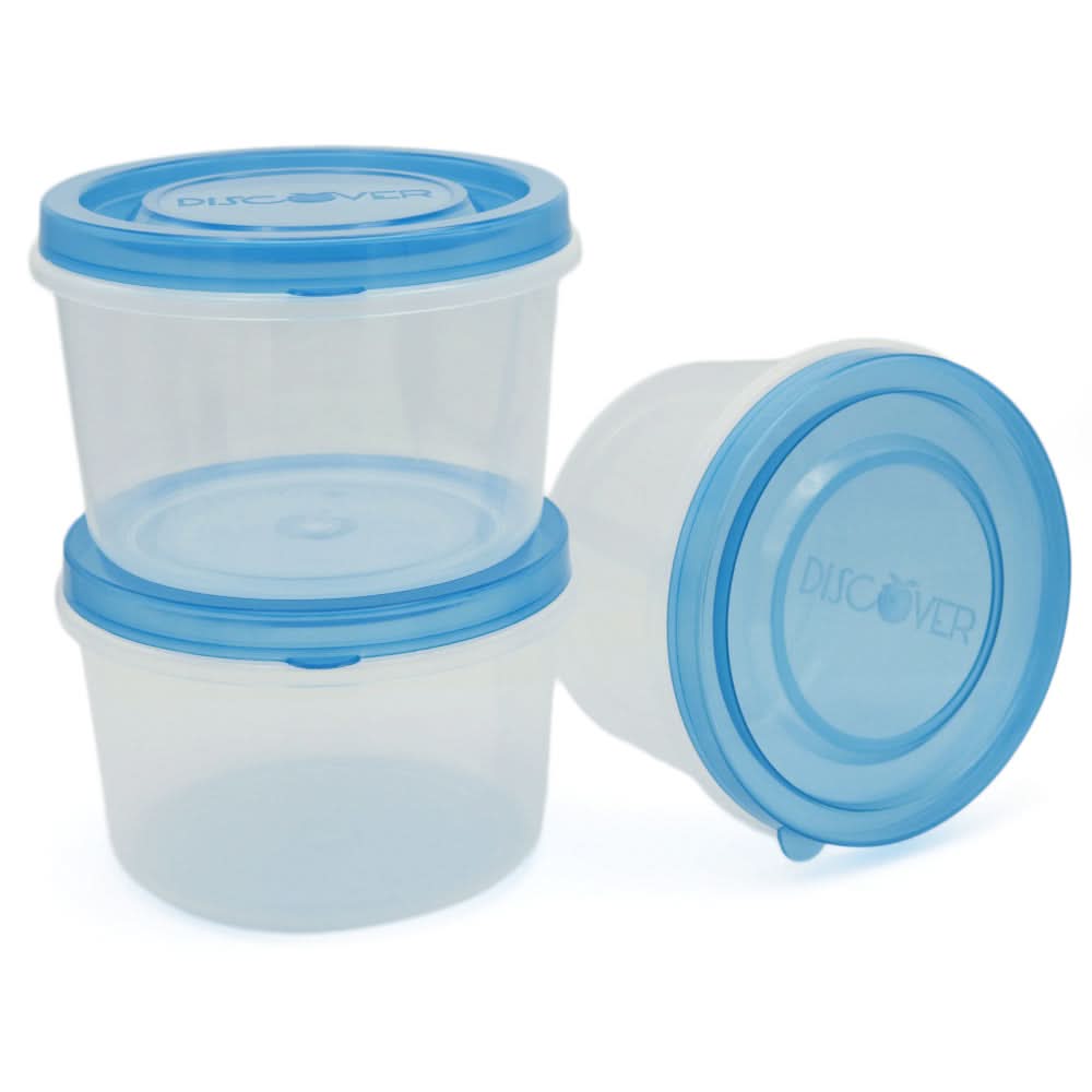 Discovery Storage Bowl 3 Pcs Set 1 LTR - Light Blue, Home & Lifestyle, Storage Boxes, Chase Value, Chase Value