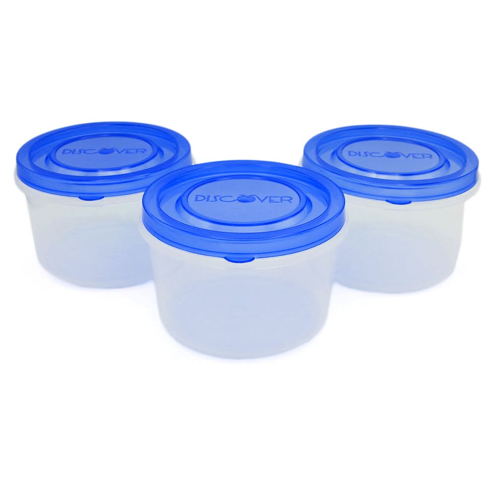 Discovery Storage Bowl 3 Pcs Set 1 LTR -Dark Blue, Home & Lifestyle, Storage Boxes, Chase Value, Chase Value