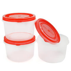 Discovery Storage Bowl 3 Pcs Set 1 LTR - Red, Home & Lifestyle, Storage Boxes, Chase Value, Chase Value