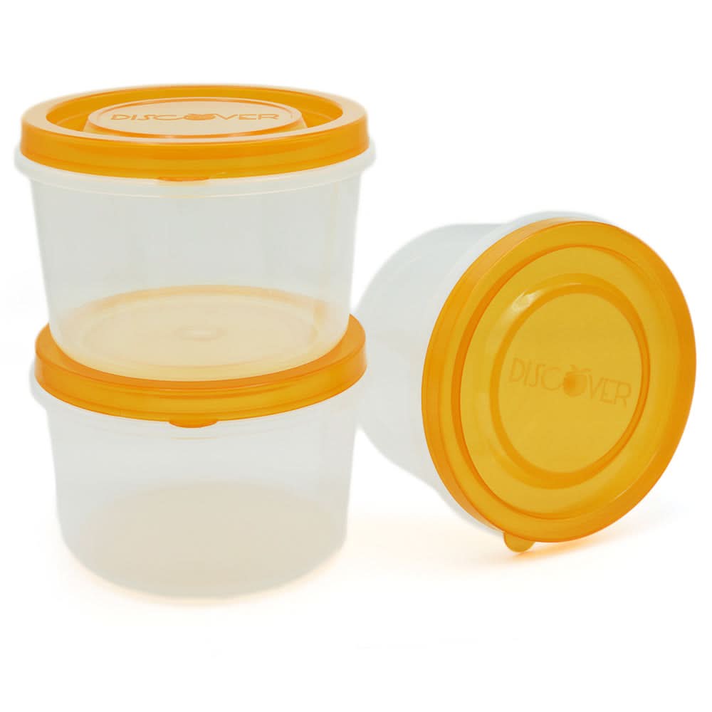 Discovery Storage Bowl 3 Pcs Set 1 LTR - Orange, Home & Lifestyle, Storage Boxes, Chase Value, Chase Value