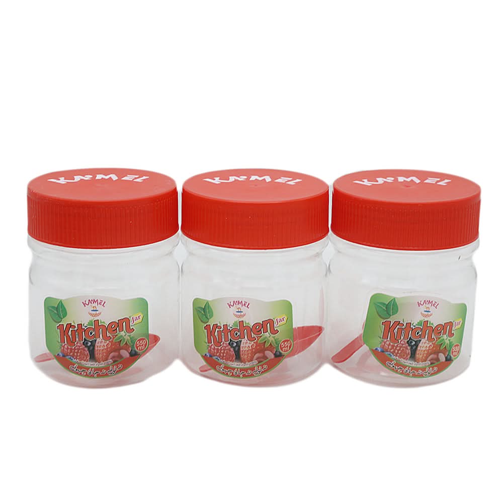 R-1 Storage Jar 3 Pcs - Red, Home & Lifestyle, Storage Boxes, Chase Value, Chase Value