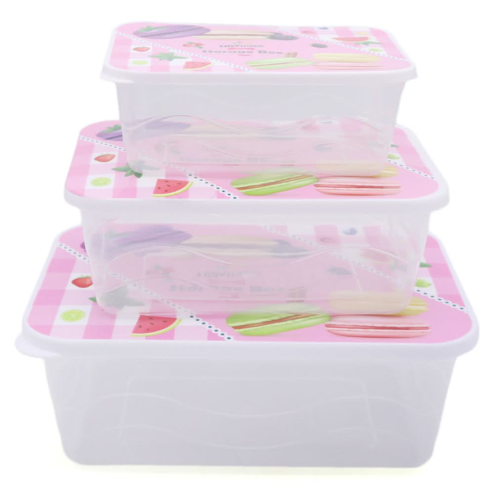 Storage Box Set 3 in 1 - Pink, Home & Lifestyle, Storage Boxes, Chase Value, Chase Value