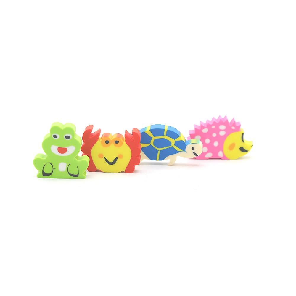 Loufor Animal Eraser , 4 Pcs Set - Multi, Kids, Animals, Chase Value, Chase Value