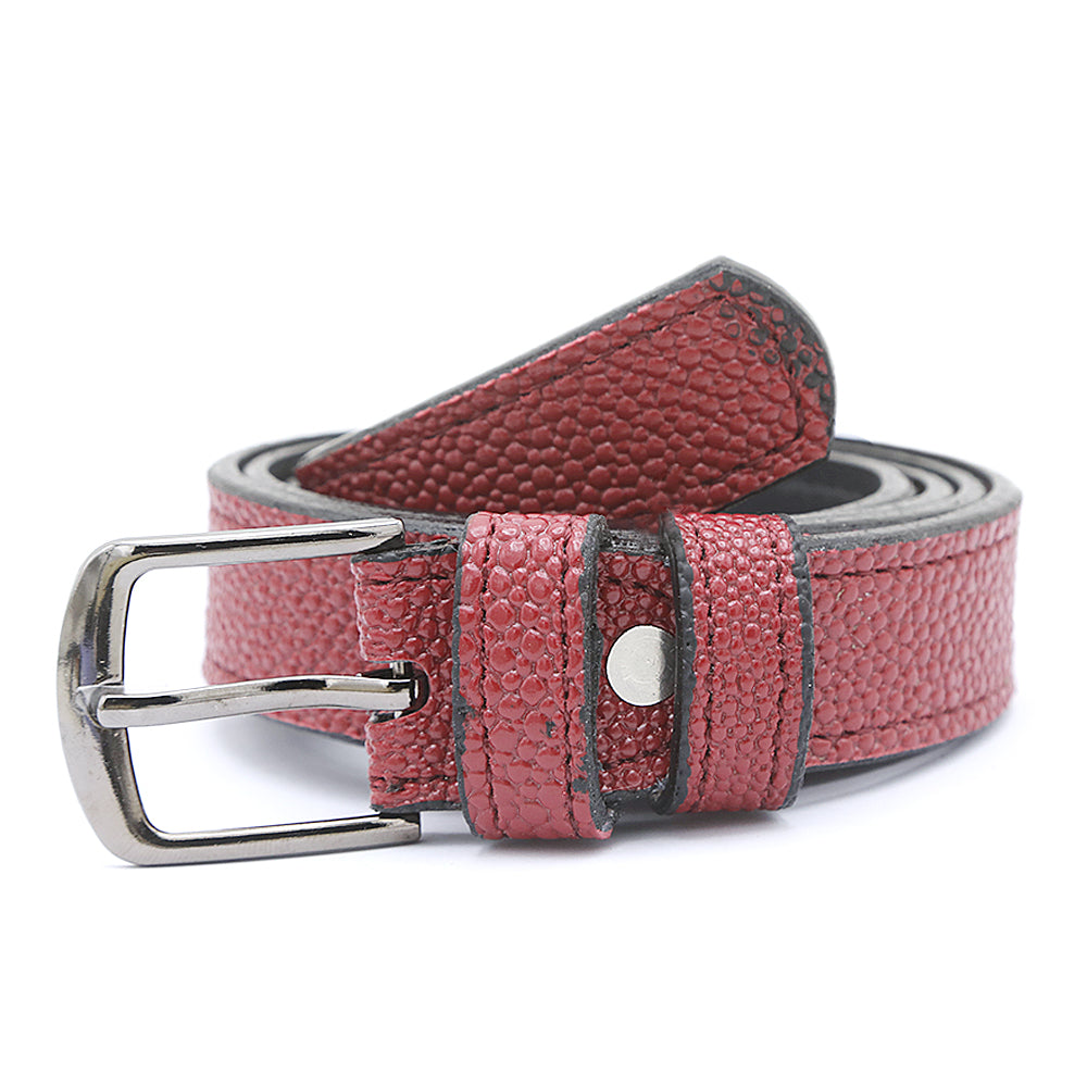 Women's Belt - Maroon, Women, Belts, Chase Value, Chase Value