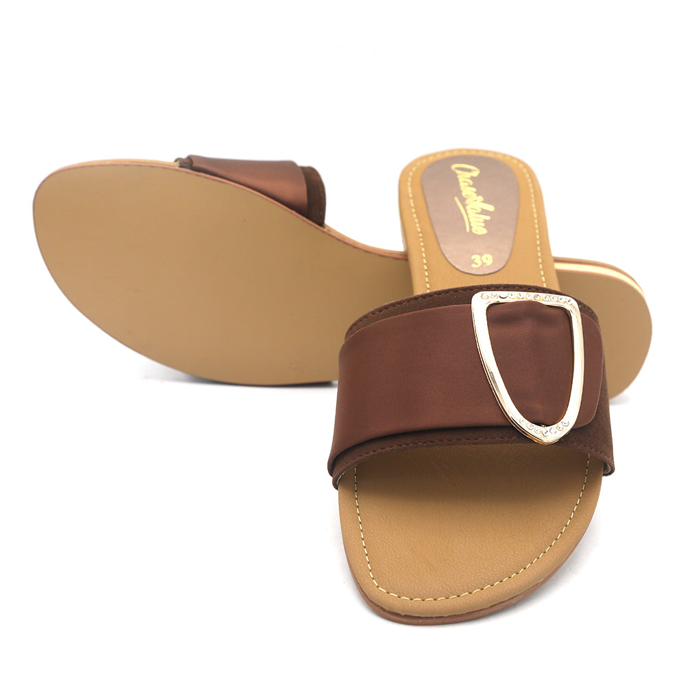 Women's Slipper (M 906) - Brown, Women, Slippers, Chase Value, Chase Value