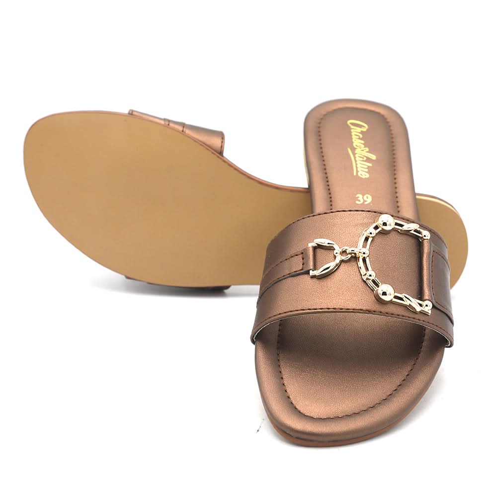 Women's Slippers M-991 - Brown, Women, Slippers, Chase Value, Chase Value