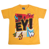 Boys Round Neck Half Sleeves T-Shirt - Yellow, Kids, Boys T-Shirts, Chase Value, Chase Value