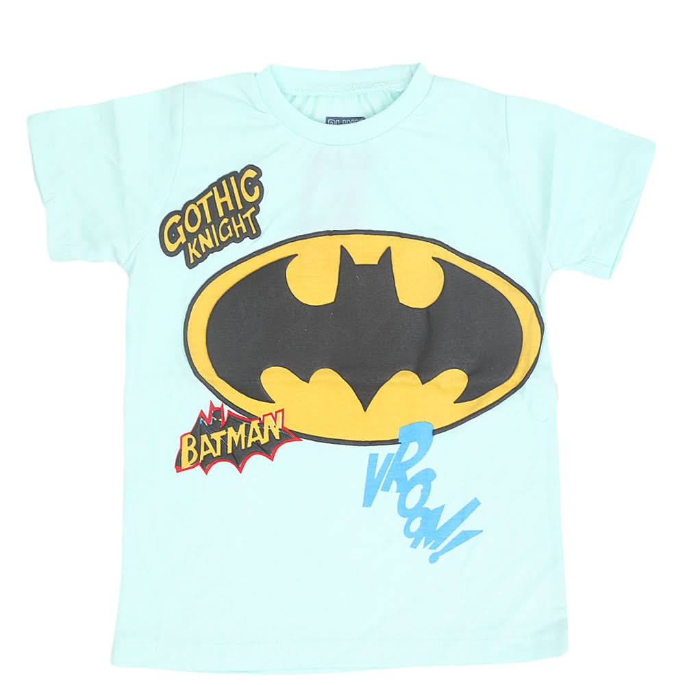 Boys Round Neck Half Sleeves T-Shirt - Cyan, Kids, Boys T-Shirts, Chase Value, Chase Value