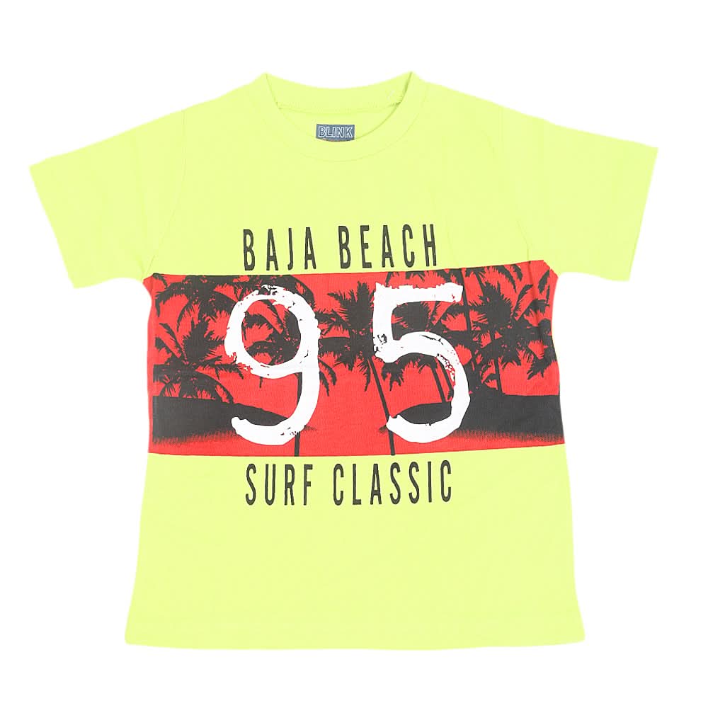 Boys Round Neck Half Sleeves T-Shirt - Green, Kids, Boys T-Shirts, Chase Value, Chase Value