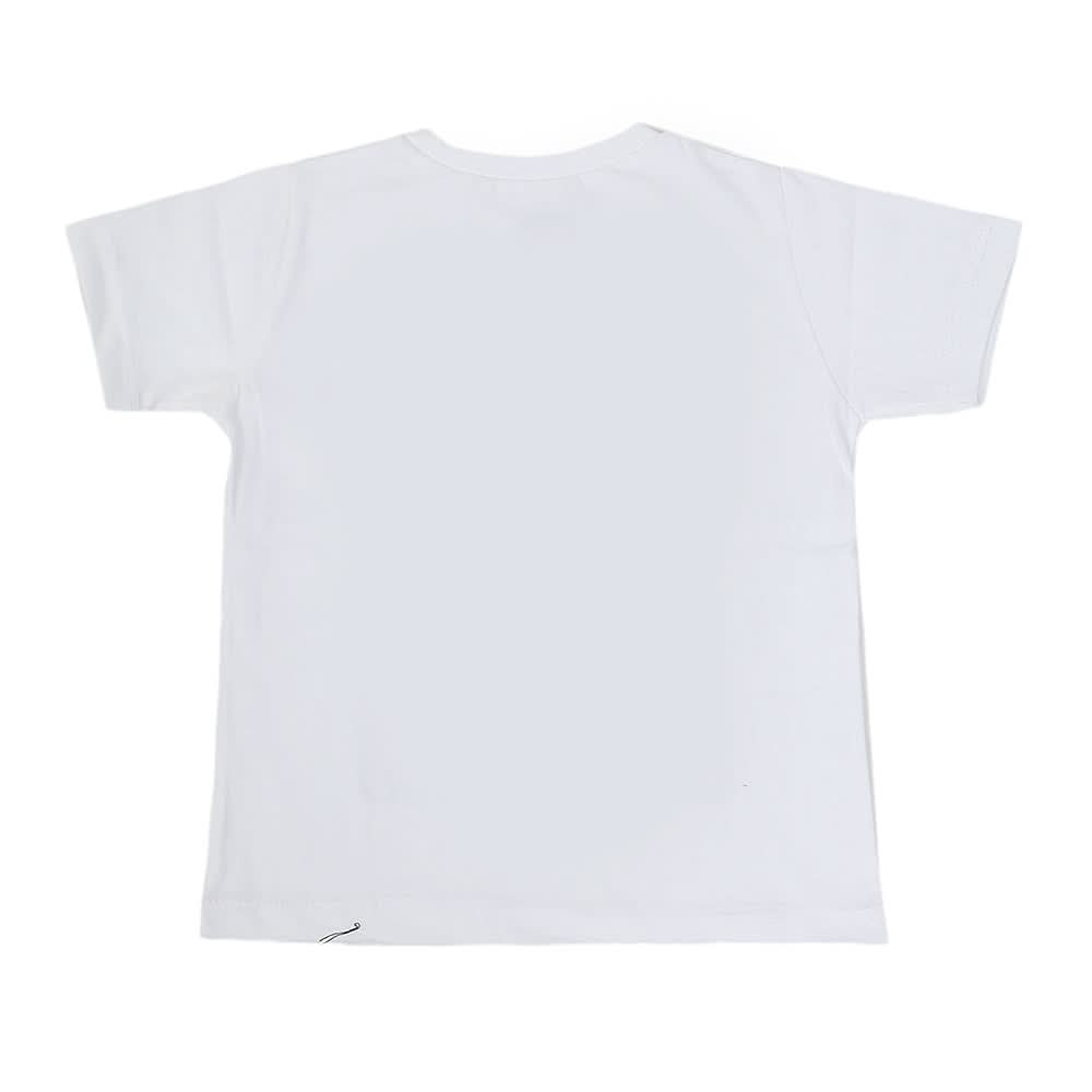 Boys Round Neck Half Sleeves T-Shirt - White, Kids, Boys T-Shirts, Chase Value, Chase Value