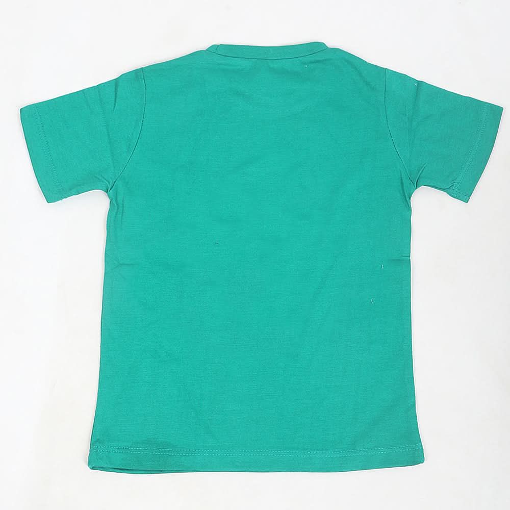 Boys Round Neck Half Sleeves T-Shirt - Green, Kids, Boys T-Shirts, Chase Value, Chase Value