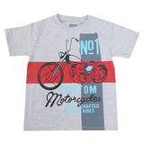 Boys Round Neck Half Sleeves T-Shirt - Light Grey, Kids, Boys T-Shirts, Chase Value, Chase Value