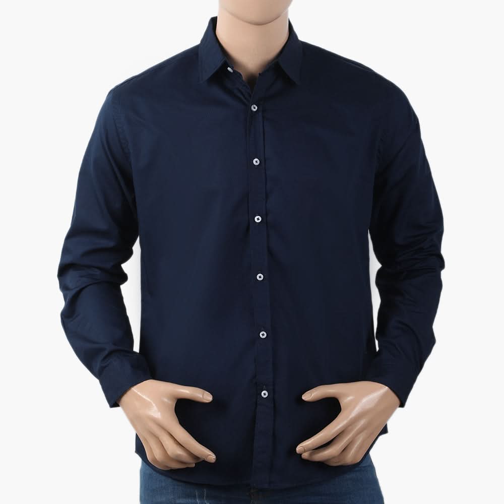 Men's Casual Shirt - Navy Blue, Men's Shirts, Chase Value, Chase Value