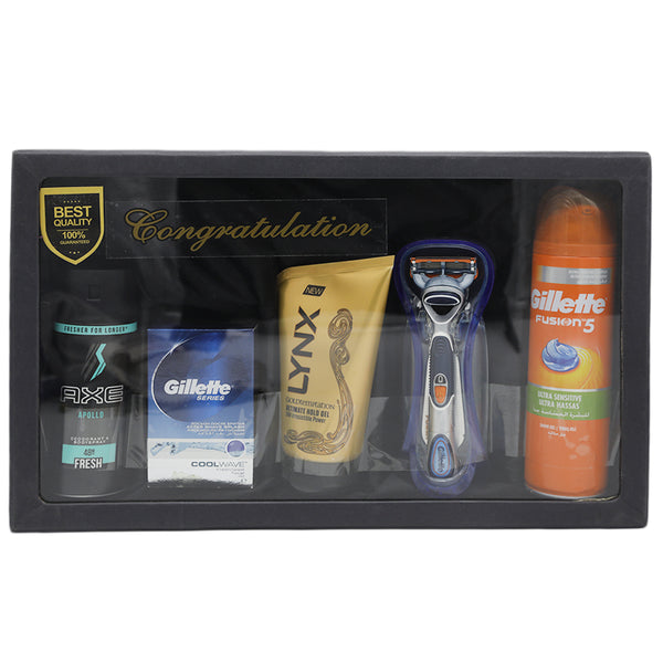 Gillette Shaving Fusion Kit 5 Pcs, Beauty & Personal Care, Gift Sets, Chase Value, Chase Value