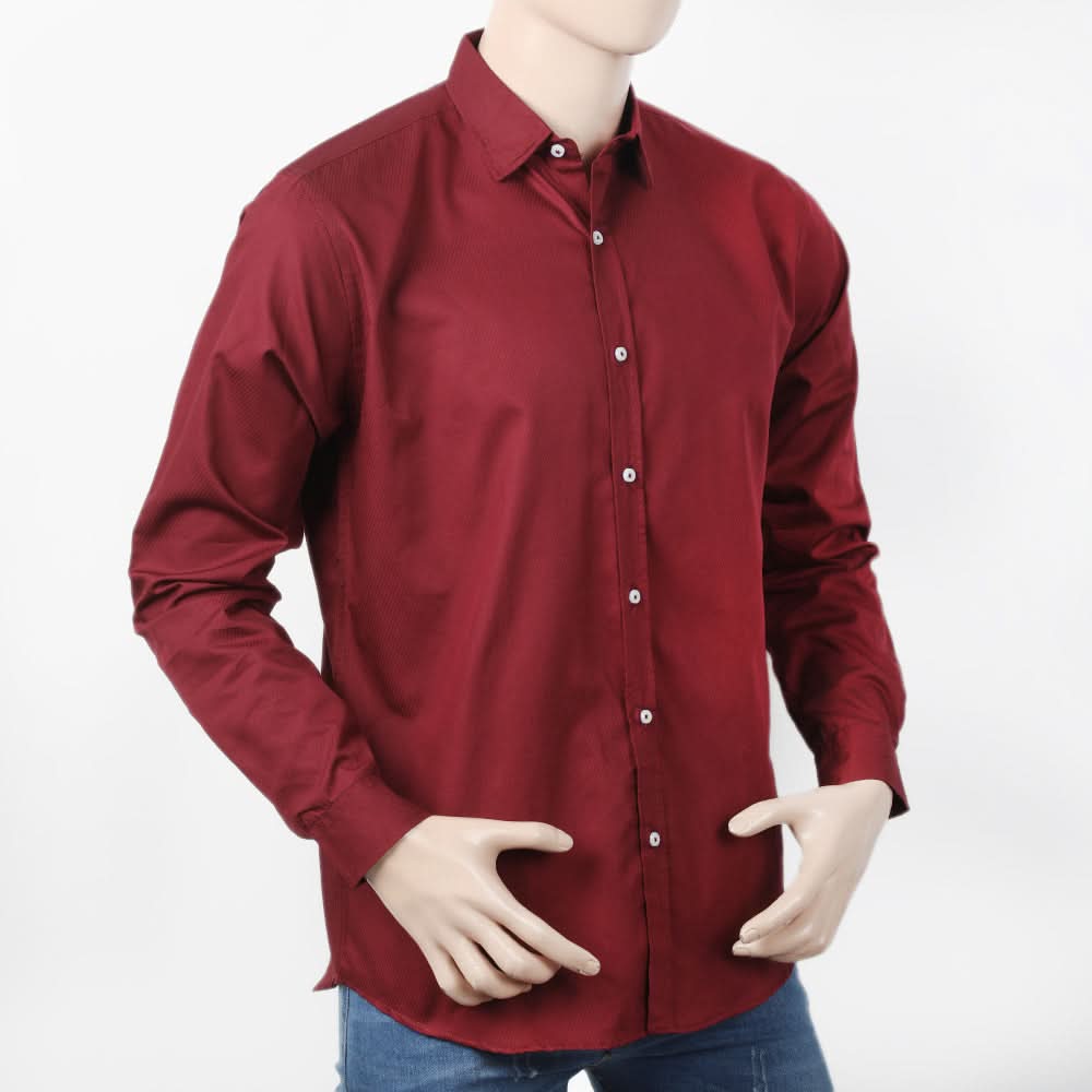 Men's Casual Shirt - Maroon, Men's Shirts, Chase Value, Chase Value