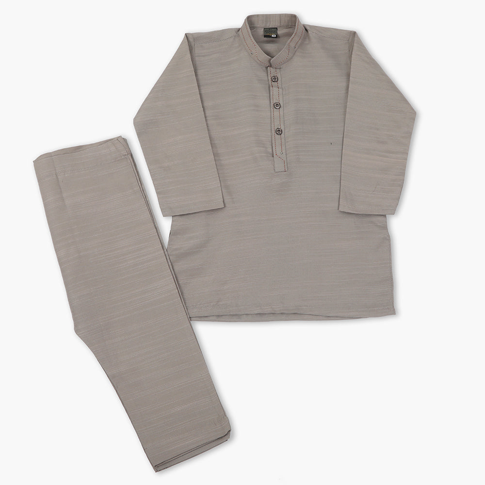 Boys Shalwar Suit With Waistcoat - Grey, Boys Shalwar Kameez, Chase Value, Chase Value