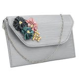 Women's Clutch Kam-252 - Silver, Women, Clutches, Chase Value, Chase Value