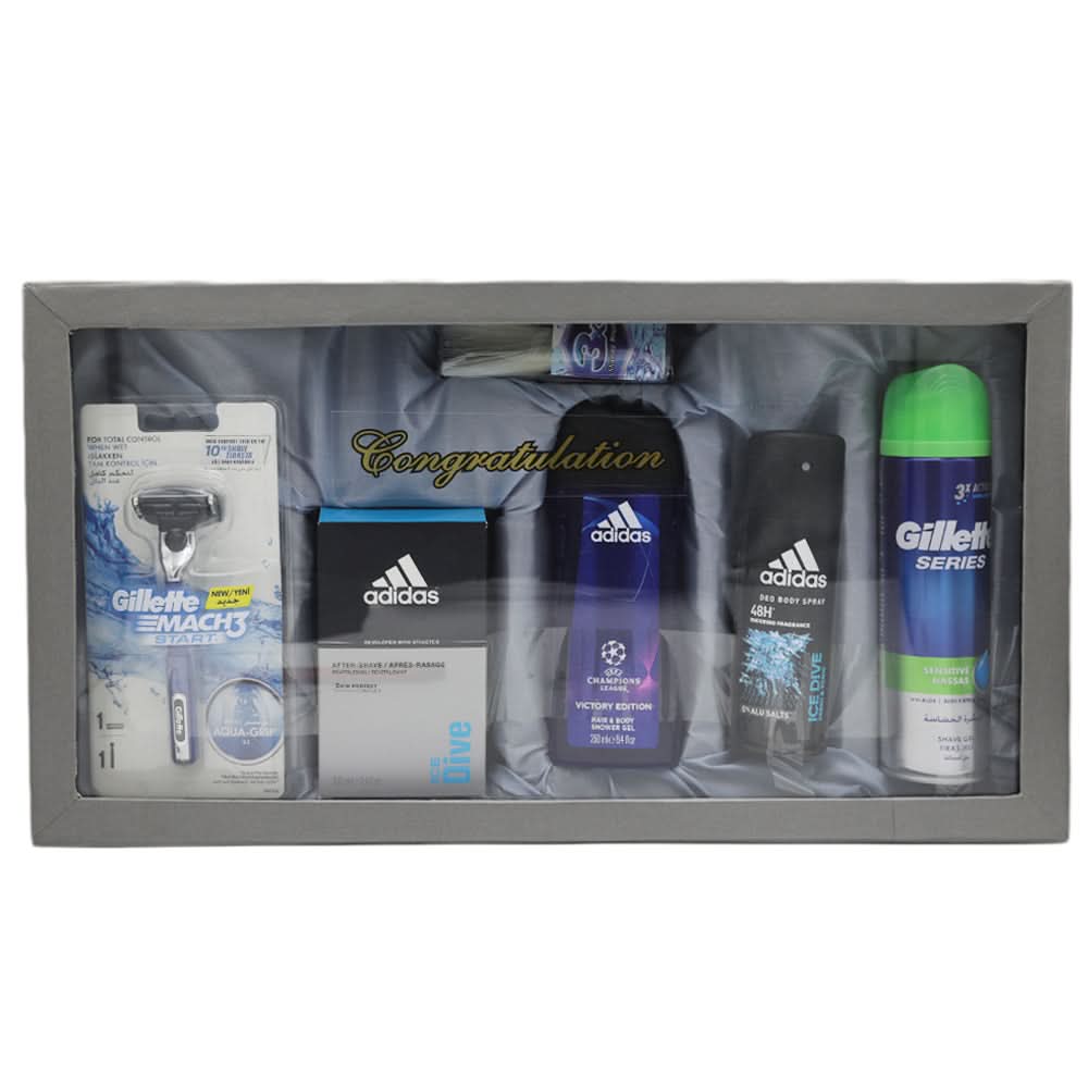 Adidas Shaving Gift Set 6 Pcs, Beauty & Personal Care, Gift Sets, Chase Value, Chase Value