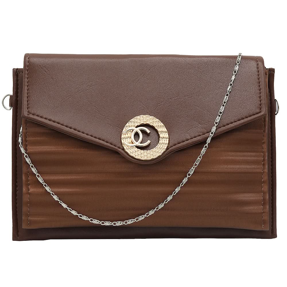 Women's Fancy Clutch K-2026 - Brown, Women, Clutches, Chase Value, Chase Value