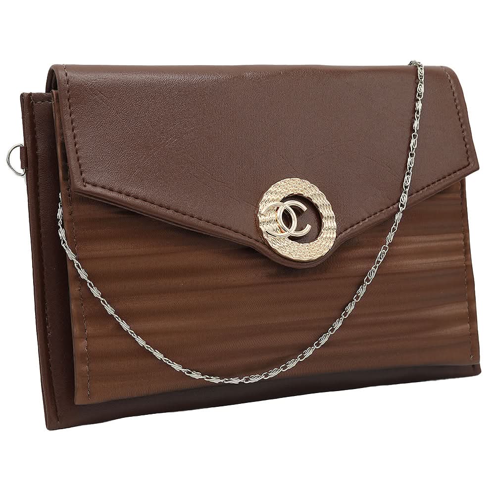 Women's Fancy Clutch K-2026 - Brown, Women, Clutches, Chase Value, Chase Value