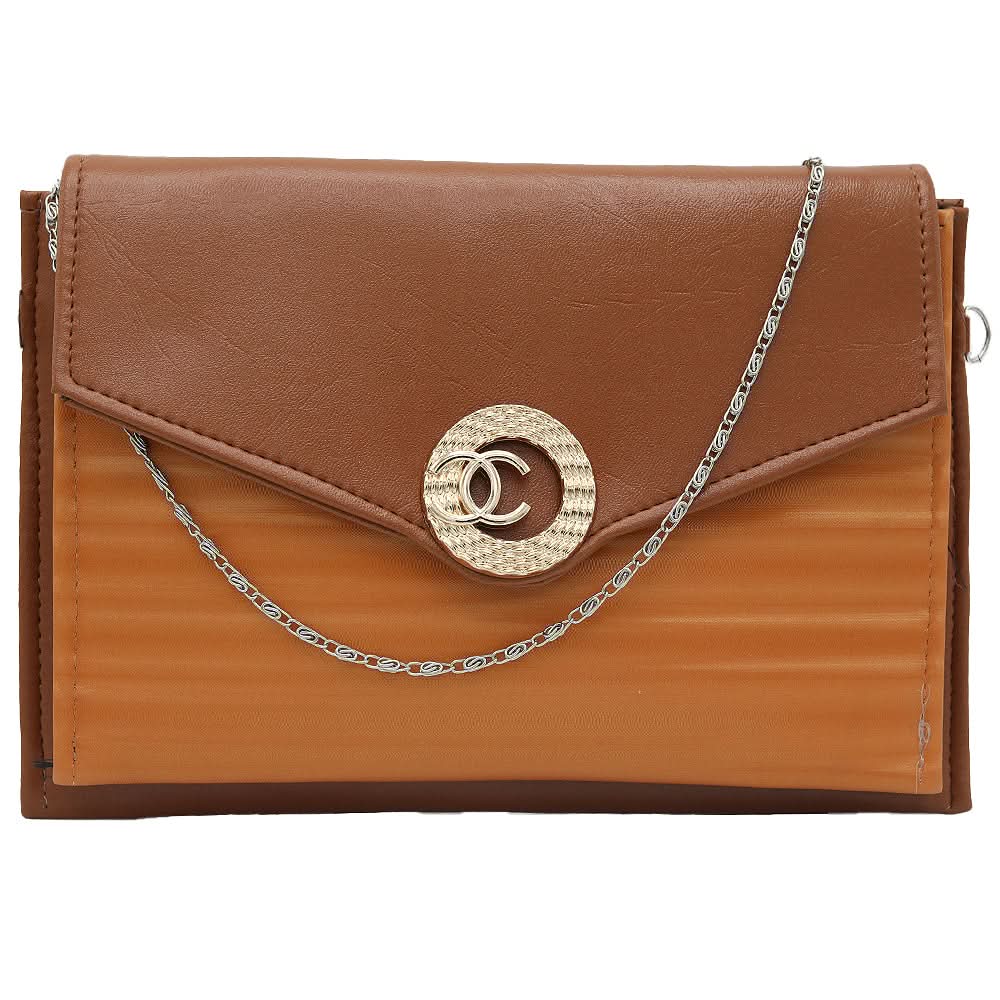 Women's Fancy Clutch K-2026 - Light Brown, Women, Clutches, Chase Value, Chase Value