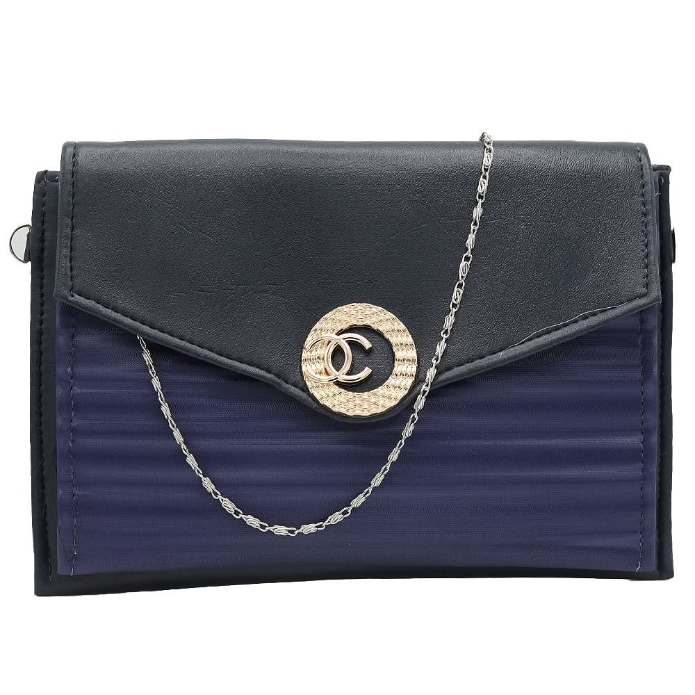 Women's Fancy Clutch K-2026 - Navy Blue, Women, Clutches, Chase Value, Chase Value