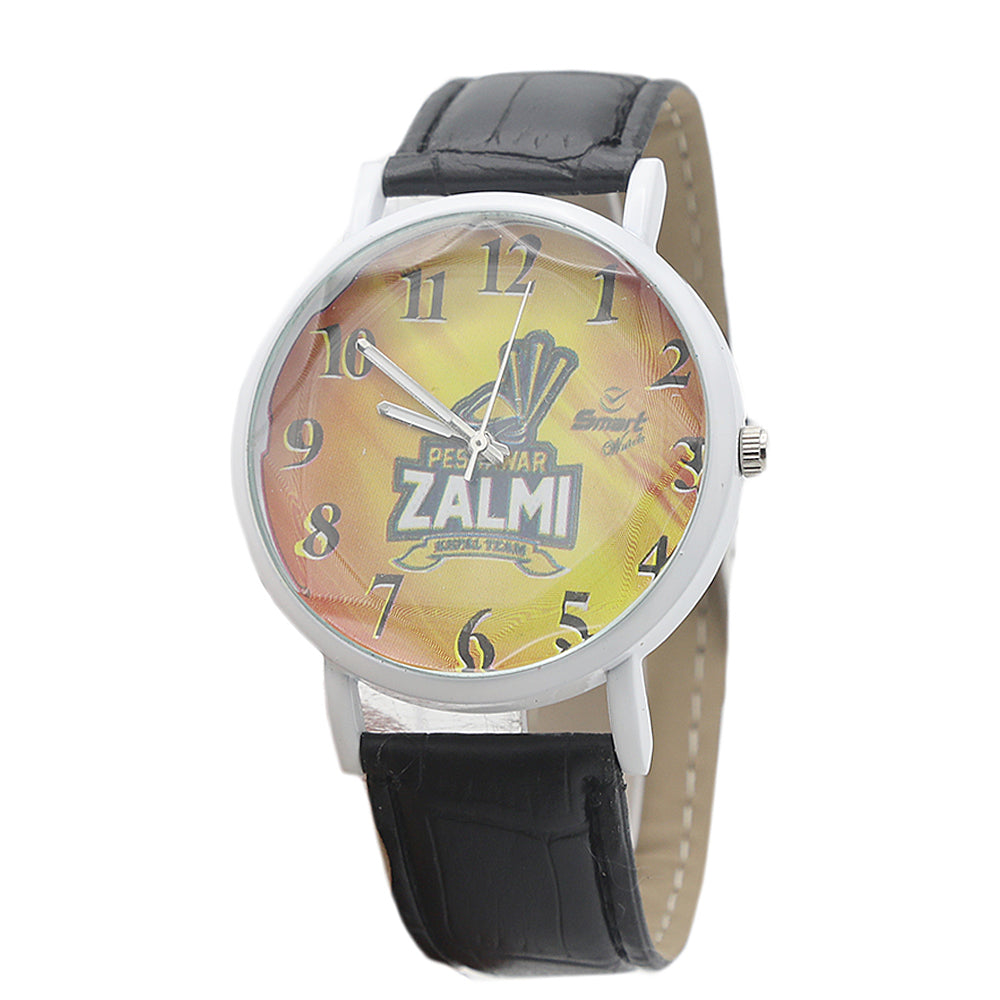 Peshawar Zalmi Analog Strap Watch For Men - White, Men, Watches, Chase Value, Chase Value