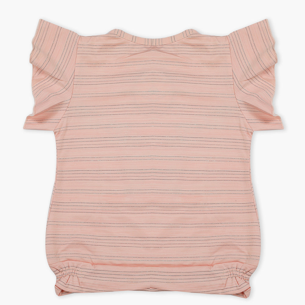 Girls Knitted Tops - Peach, Girls Tops, Chase Value, Chase Value