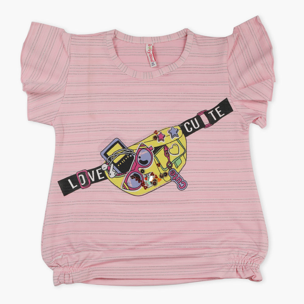 Girls Knitted Tops - Pink, Girls Tops, Chase Value, Chase Value