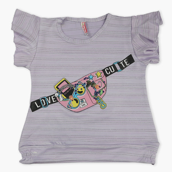 Girls Knitted Tops - Purple, Girls Tops, Chase Value, Chase Value