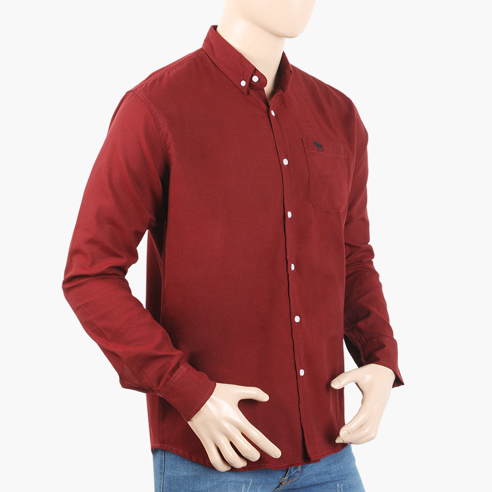Men's Casual Shirt - Maroon, Men's Shirts, Chase Value, Chase Value