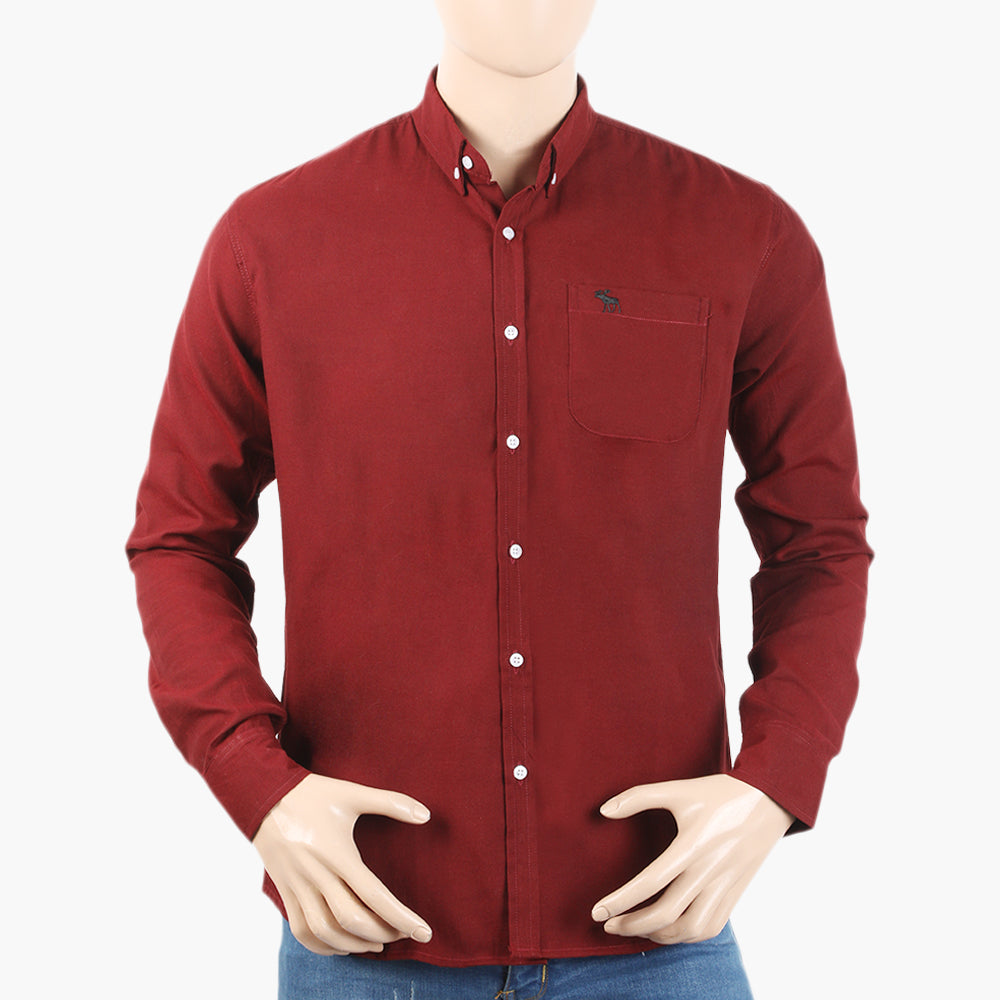 Men's Casual Shirt - Maroon, Men's Shirts, Chase Value, Chase Value